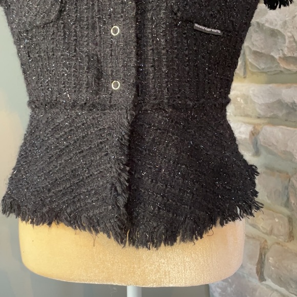 Alexander Wang short sleeve wool blend top/sweater - Picture 6 of 9